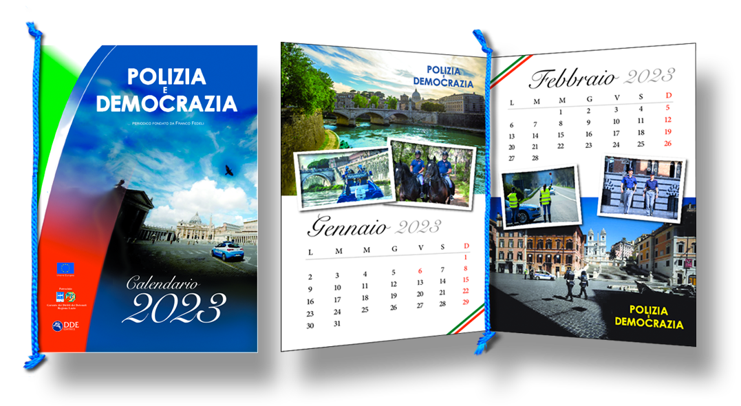 Calendario da muro 2024 - Polizia e Democrazia Calendario da muro